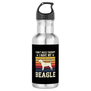 Botella De Agua Terapia Retro de Perro Beagle Vintage