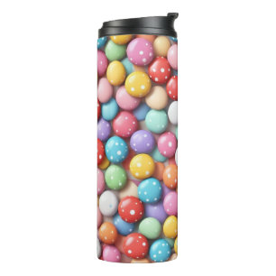 Botella de Agua Térmica Con Piedras De Colores