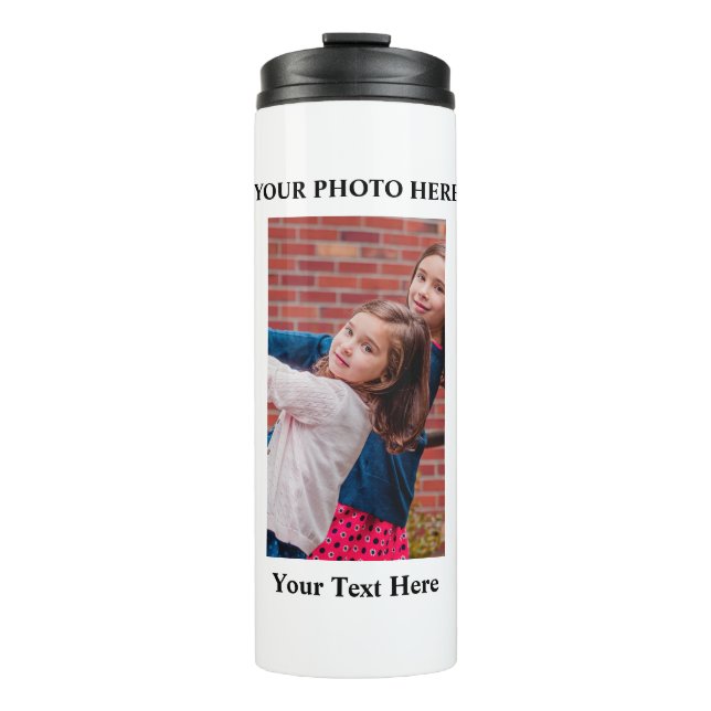 Botella de Agua Térmica Personalizada con Foto (Anverso)