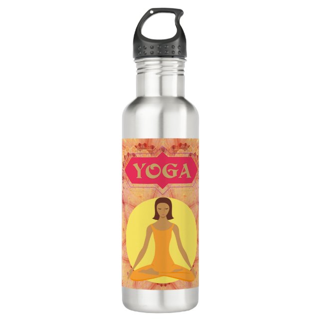 Botella De Agua Termo de espíritu de yoga (Anverso)