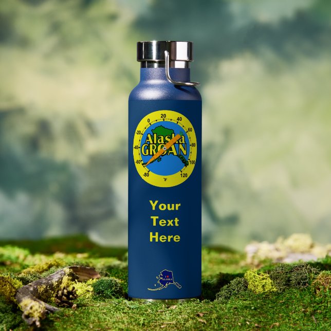 Botella De Agua Termómetro del Gemido de Alaska (Al aire libre (girado))