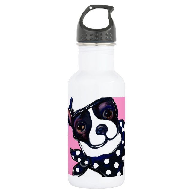 BOTELLA DE AGUA TERRIER DE BOSTON (Anverso)