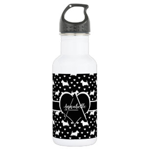 Botella De Agua Territorios escoceses blancos (Perros escoceses) -