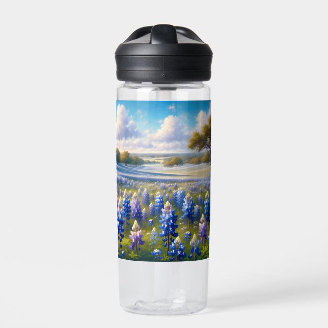Botella De Agua Texas Bluebonnet Meadow Landscape (Delante)