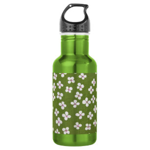Botella De Agua Textil japonés de KIMONO, patrón florete