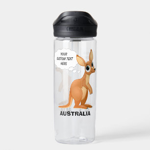 Botella De Agua Texto de personalizado canguro de corte