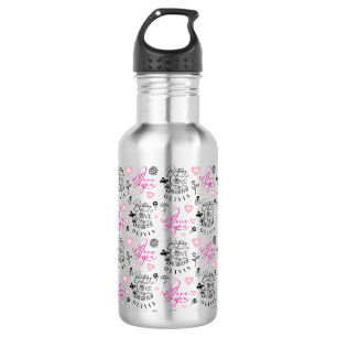 Botella De Agua Texto personalizado para el cumpleaños de la hija