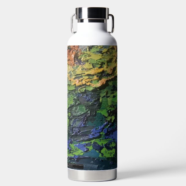 Botella De Agua Textura #5 de la obra Maritimo (Delantero)