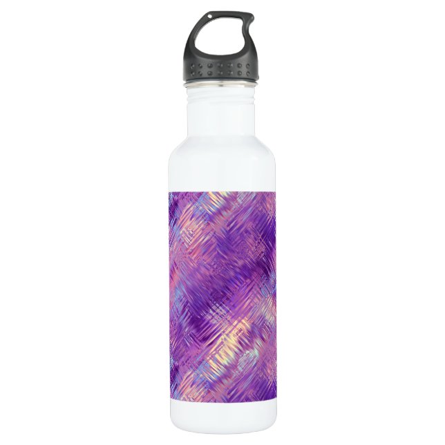 Botella De Agua Textura Amethyst Purple Crystal Gel (Anverso)