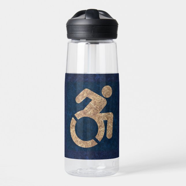 Botella De Agua Texturado para discapacitados (Delante)