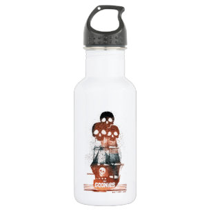 Botella De Agua The Goonies Pirate Ship Silhouette Graphic