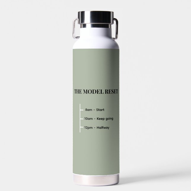 Botella De Agua The Model Reset | Official Hydration Ritual Bottle (Delantero)