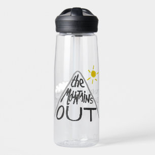 Botella De Agua The Mountain's Out (Texto negro)