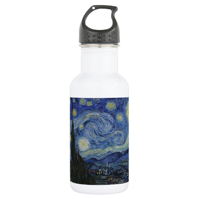 Botella De Agua The Starry Night 1889 Vincent van Gogh (Anverso)
