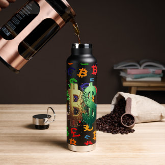 Botella De Agua The Trader Dream Collection Gráficos de Velas