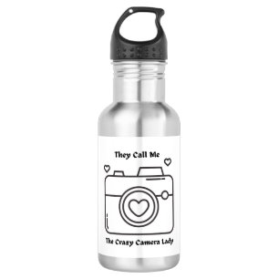 Botella De Agua They Call Me the Crazy Camera Lady on a
