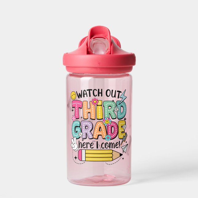 Botella De Agua Third Grade Thunder: Ready to Rock! (Delante)