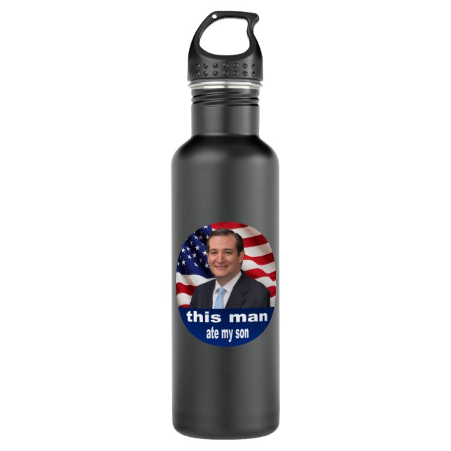 Botella De Agua This man ate my son - Ted cruz (Anverso)