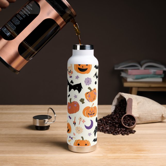 Botella De Agua Thor Copper Vacuum Frasco De Agua Insulada. (Café)