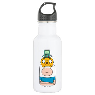 Botella De Agua Tiempo de aventura BMO, Jake y Finn