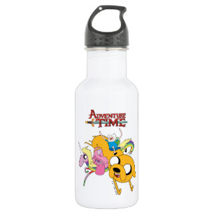 Botella De Agua Tiempo de aventura Dama, Bubblegum, Finn y Jake