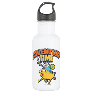 Botella De Agua Tiempo de aventura Finn Riding Jake