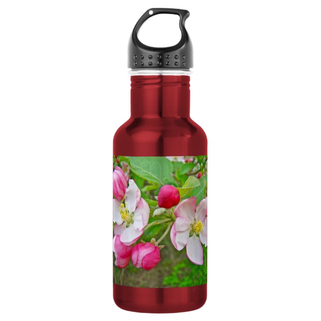 Botella De Agua Tiempo de Flor de Manzana (Anverso)