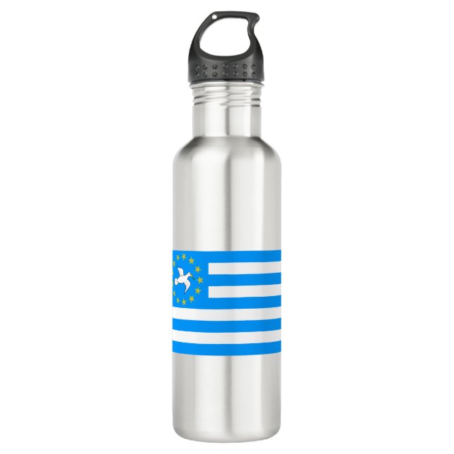 Botella De Agua Tierra de Ambazonia - de Amba - bandera de (Anverso)