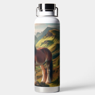 Botella De Agua Tierras altas de Escocia caballo Clydesdale