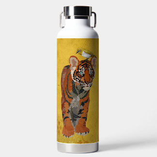 BOTELLA DE AGUA TIGRE & PÁJARO DORADO