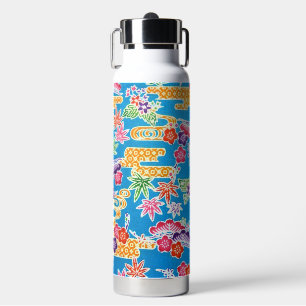 Botella De Agua Tinte Okinawense Japonés (Bingata)