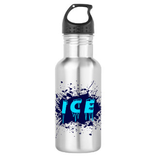 Botella De Agua Tipografía de grafiti de hielo Diseño de arte call