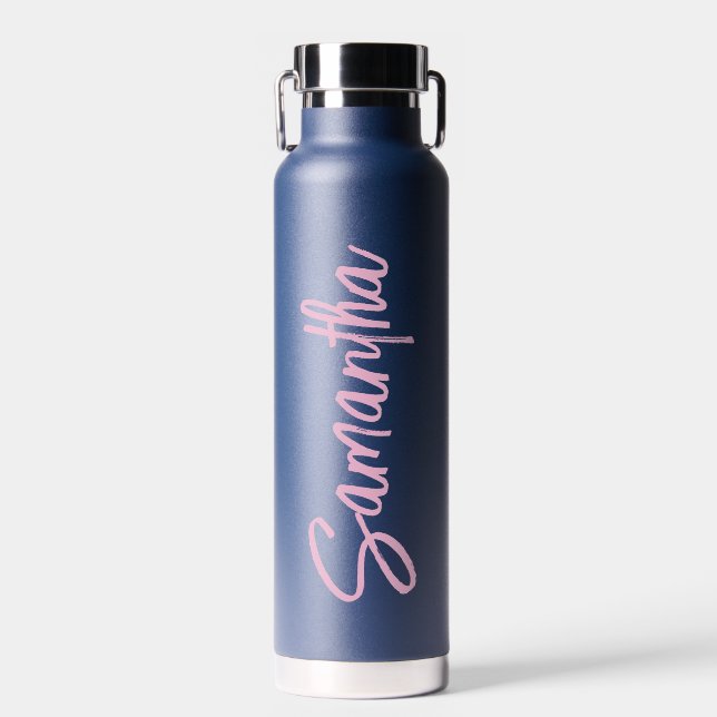 Botella De Agua Tipografía de Letra Personalizada Simple (Delantero)