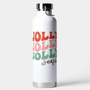 Botella De Agua Tipografía de vacaciones retro en temporada de Jol
