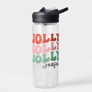 Botella De Agua Tipografía de vacaciones retro en temporada de Jol