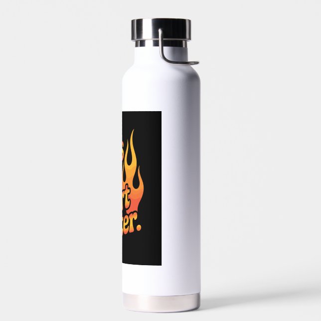 Botella De Agua Tires Hot Heart Hotter Retro Flames (Izquierdo)