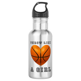 Botella De Agua tiro como un baloncesto del chica