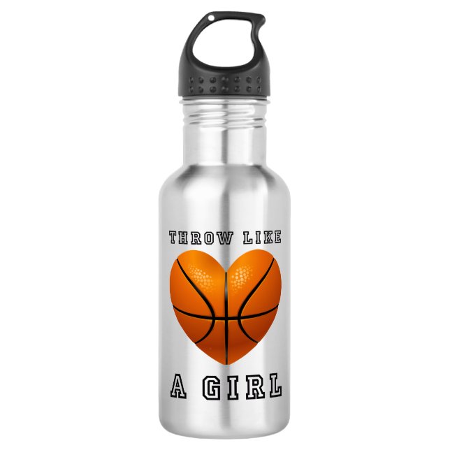 Botella De Agua tiro como un baloncesto del chica (Anverso)