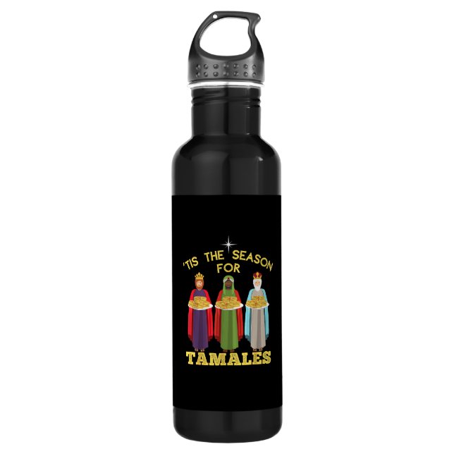 Botella De Agua Tis Season For Tamales Funny Mexican Christmas (Anverso)