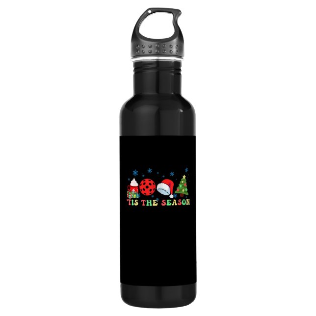 Botella De Agua Tis The Season For Pickleball Iii Modern Aesthetic (Anverso)