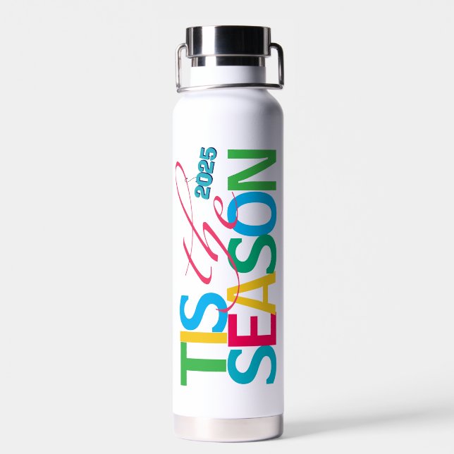 Botella De Agua Tis the Season Water Bottle (Atrás)