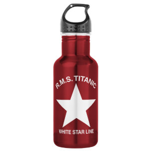Botella De Agua Titanic, Línea Estrella Blanca,