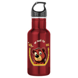 Botella De Agua Título Abeja o No Ser Abeja Oso - Humor de Shakesp