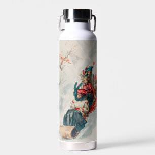 Botella De Agua "Tobogganing", Cromolitografía, Louis Prang & Co.