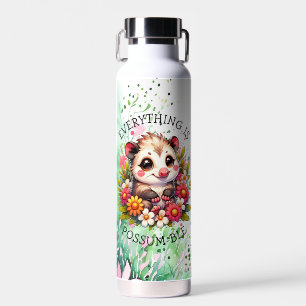 Botella De Agua Todo es Possum-ble Pun inspirador