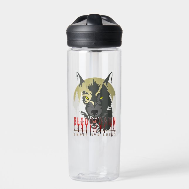 Botella De Agua Todo hombre es un lobo (Delante)