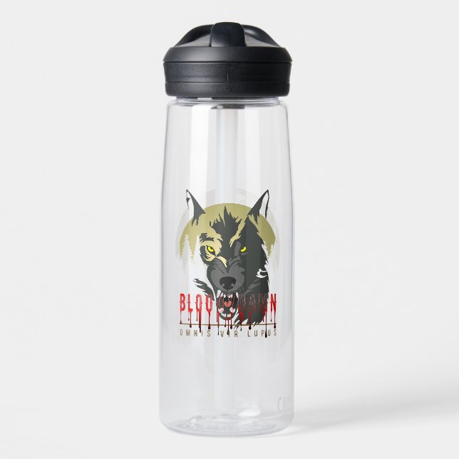 Botella De Agua Todo hombre es un lobo (Delante)