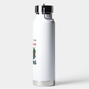 Botella De Agua Todo lo que Quiere Navidad Es Barco de Reno de San