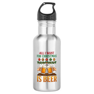 Botella De Agua Todo lo que Quieren las Navidades son Tazas de Bri