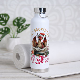 Botella De Agua Todo reservado para el dragón de Navidad